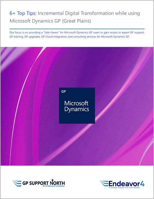 Stay on GP - digital Transformation White paper recommendations